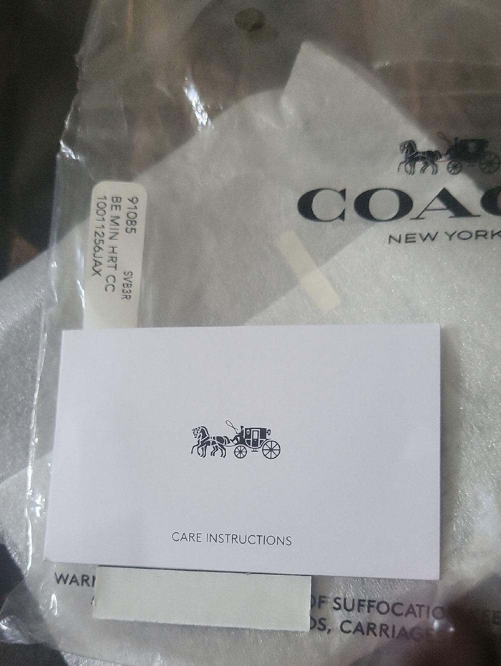 Coach Wrapped Tagged Leather Pink Chain Cash Or Coin Gorgous Leather Sealed - Picture 2 of 6